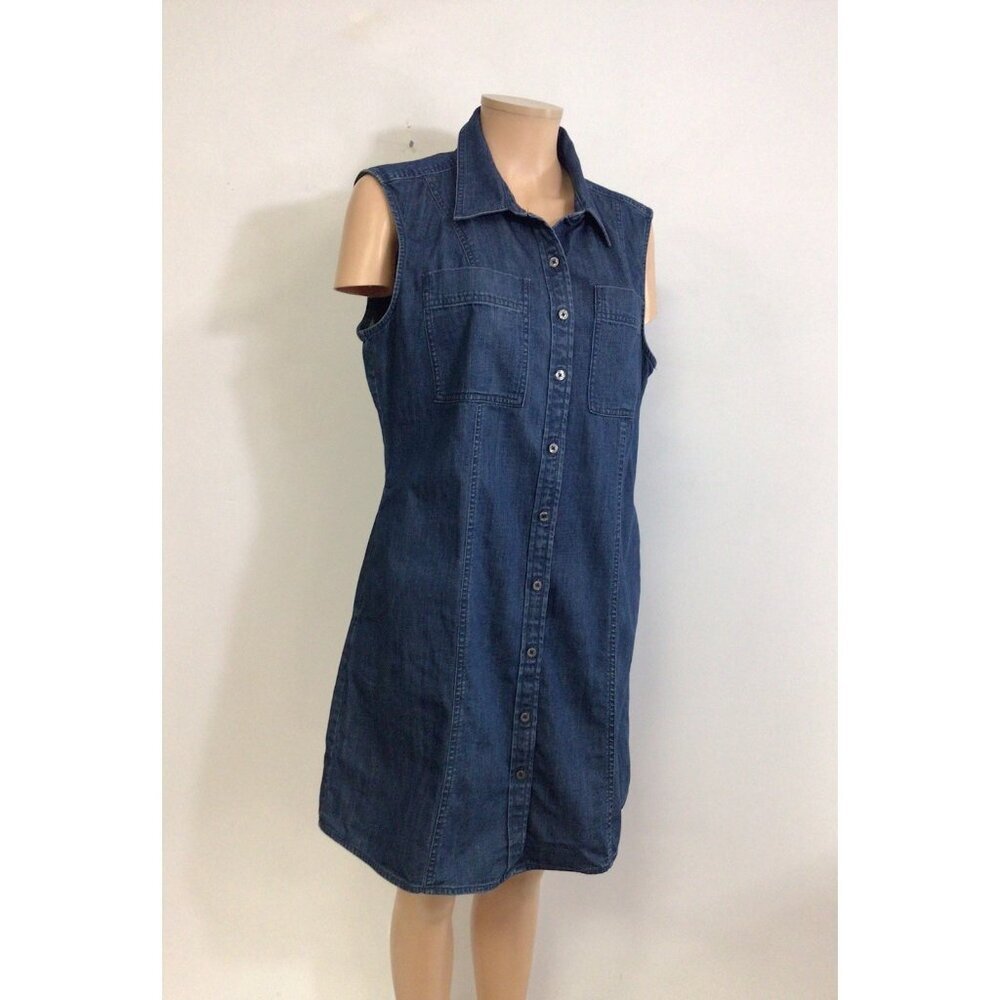 Banana Republic Denim Jean Dress Womens Large